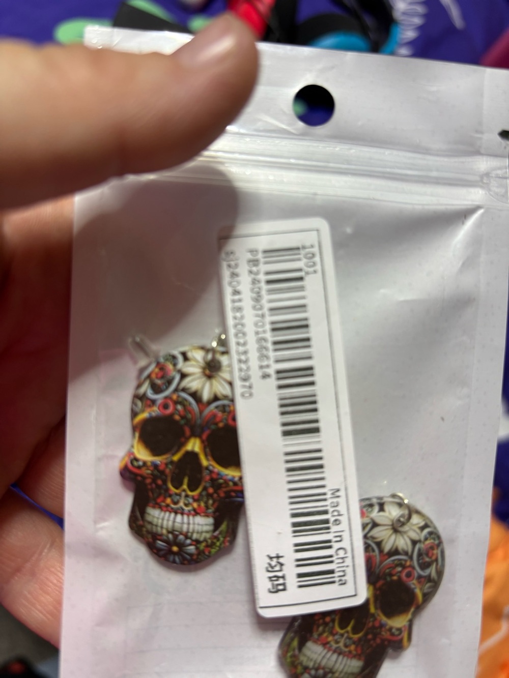 2 pairs earrings (skulls and cowboy hats)(NWT)